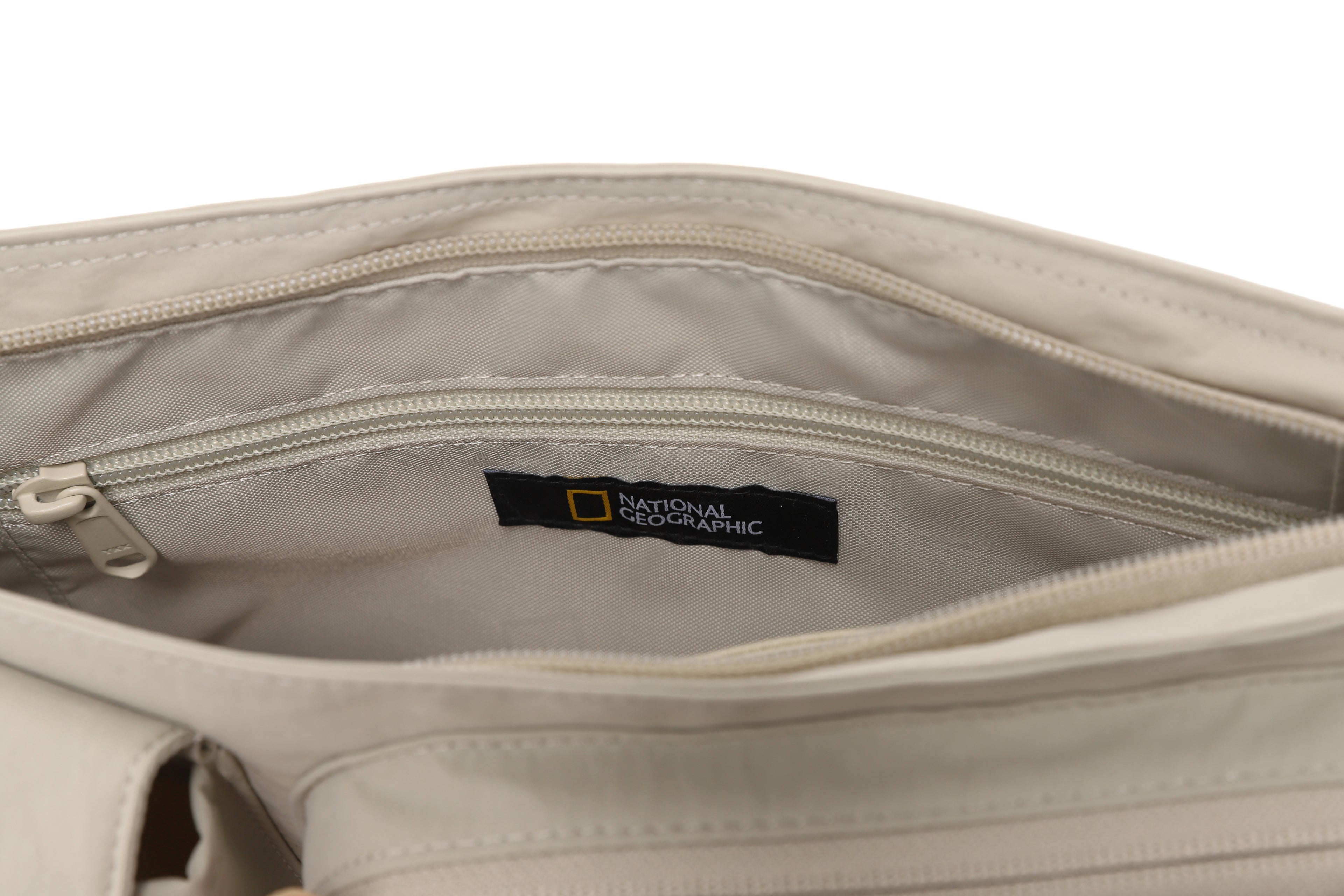 Light Wide Cross Bag-Beige