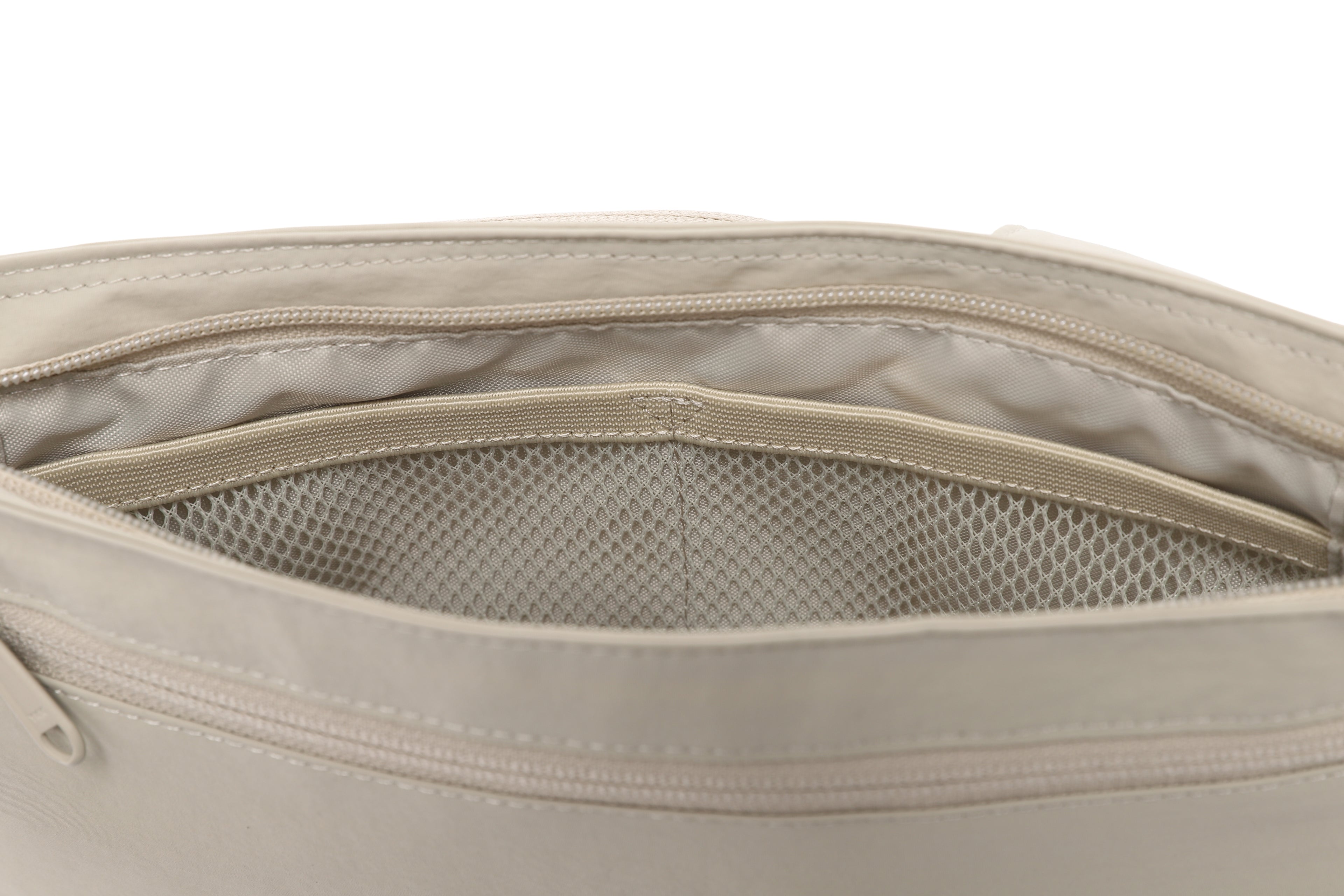 Light Wide Cross Bag-Beige