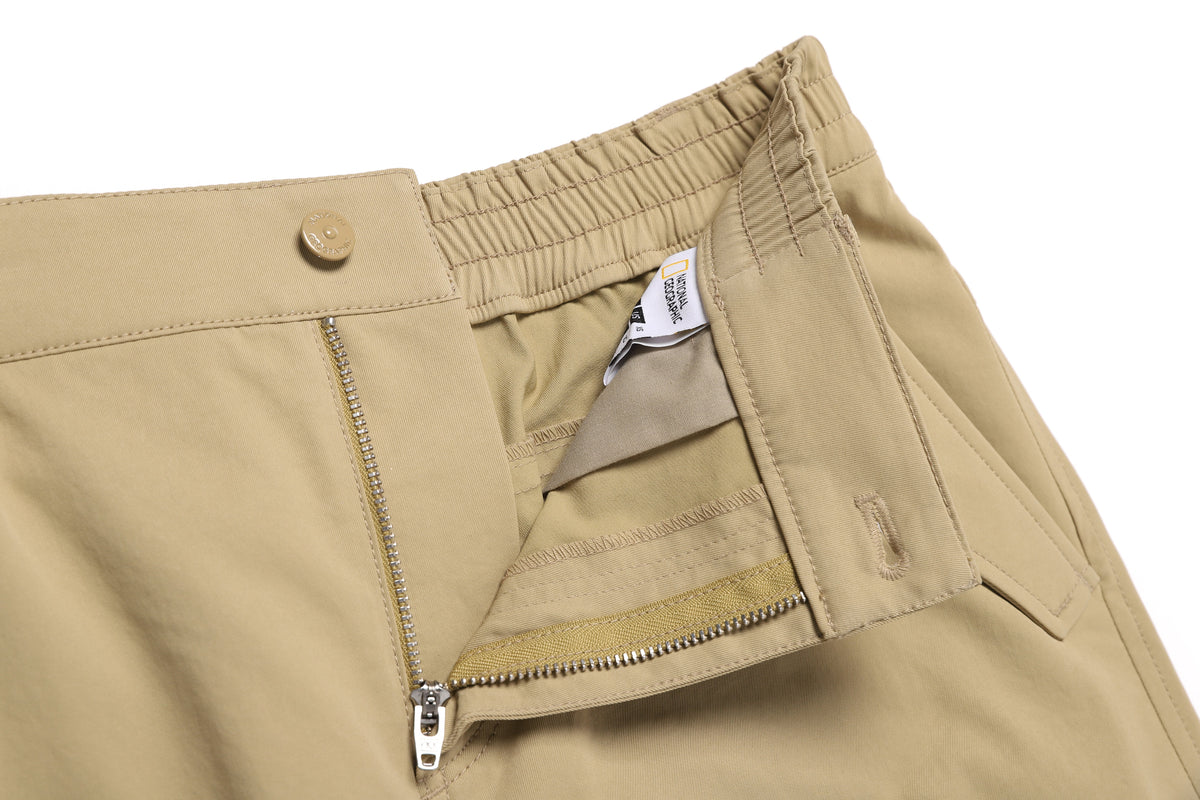 Women'S Waist Banded Long Skirt- Sand Beige