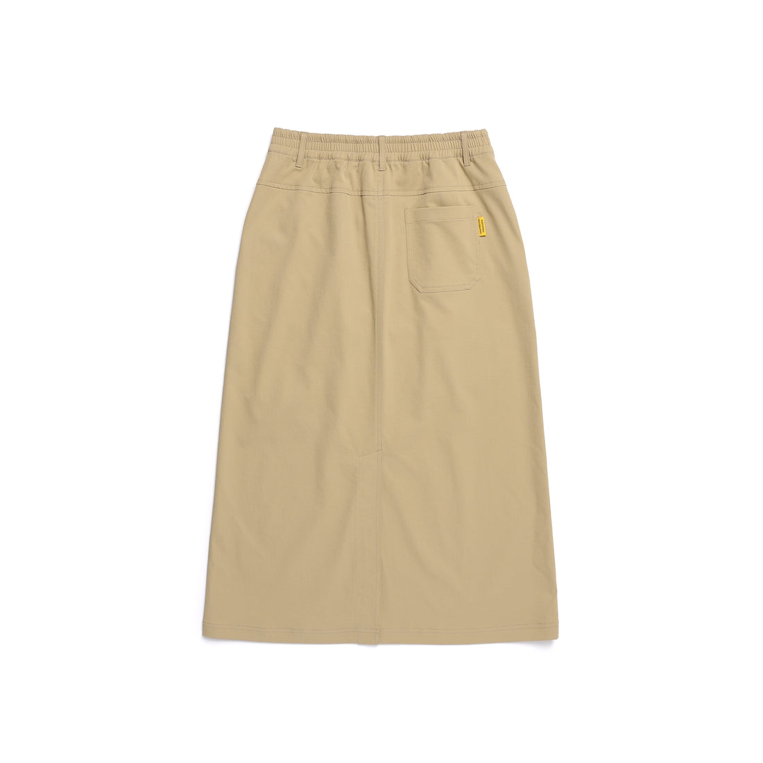WOMEN'S WAIST BANDED LONG SKIRT- SAND BEIGE