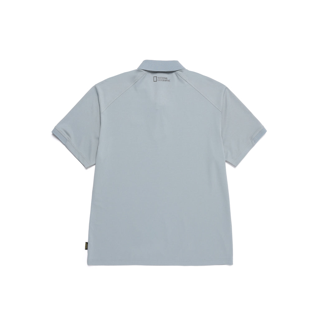 Wellaka Cooling Basic Fit Pique Collar T-Shirt- G/Mint