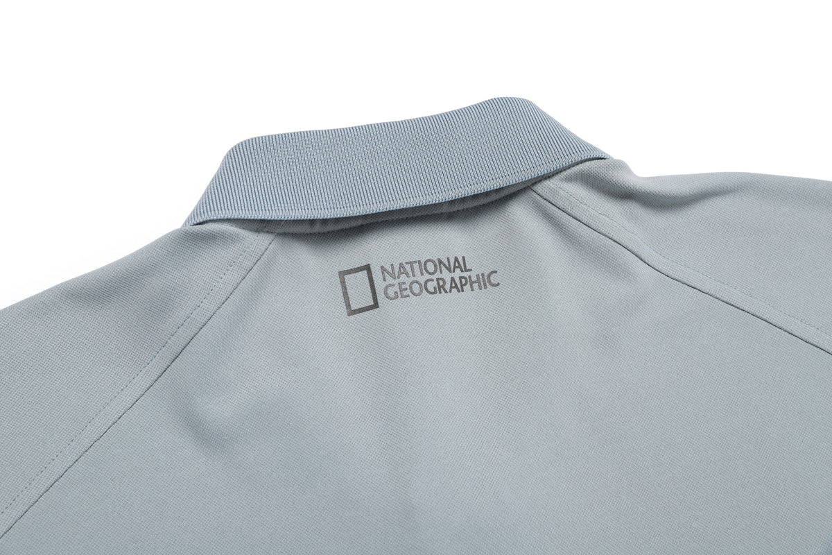 Wellaka Cooling Basic Fit Pique Collar T-Shirt- G/Mint