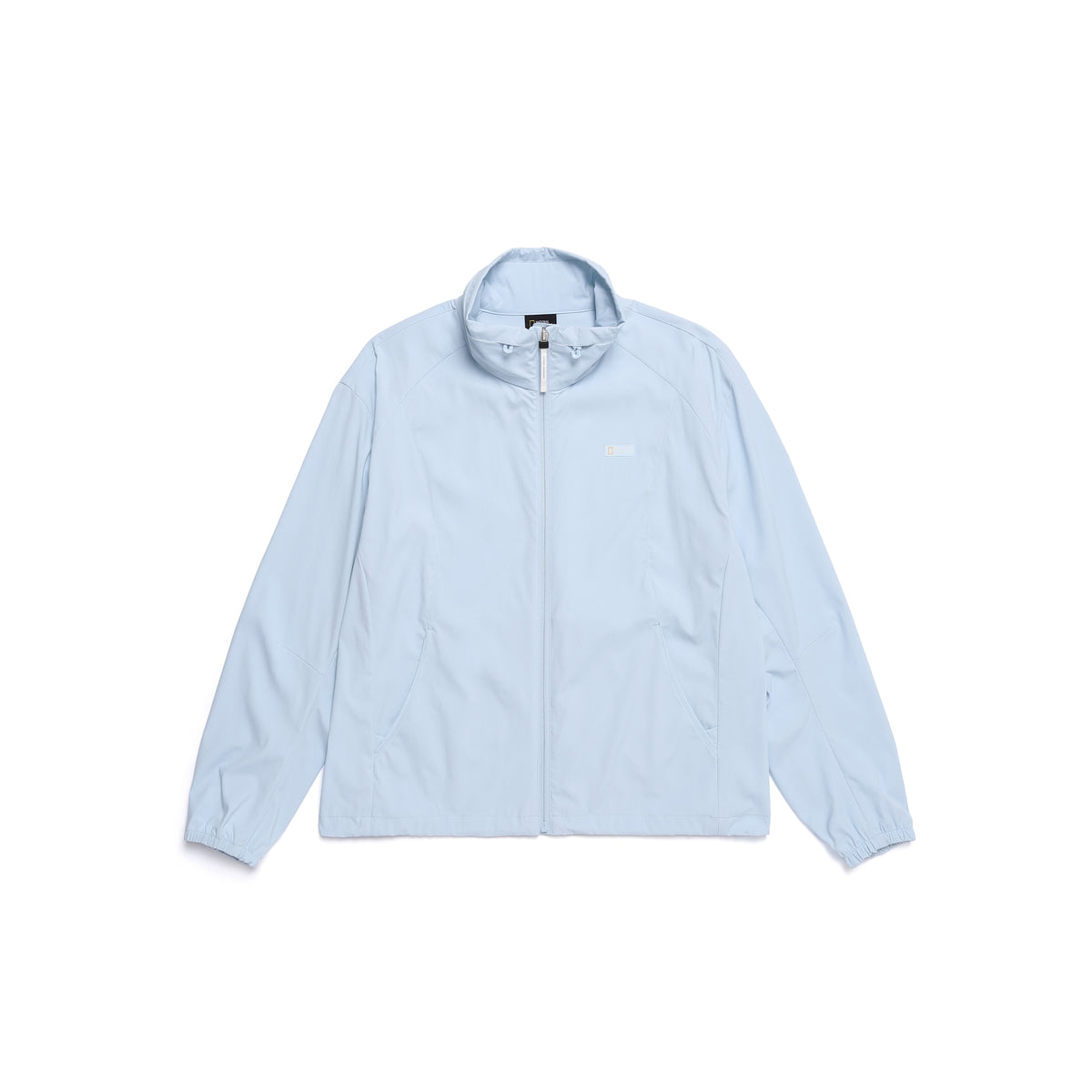 Women'S Frozen Cube Standneck Windbreaker- L/ Blue