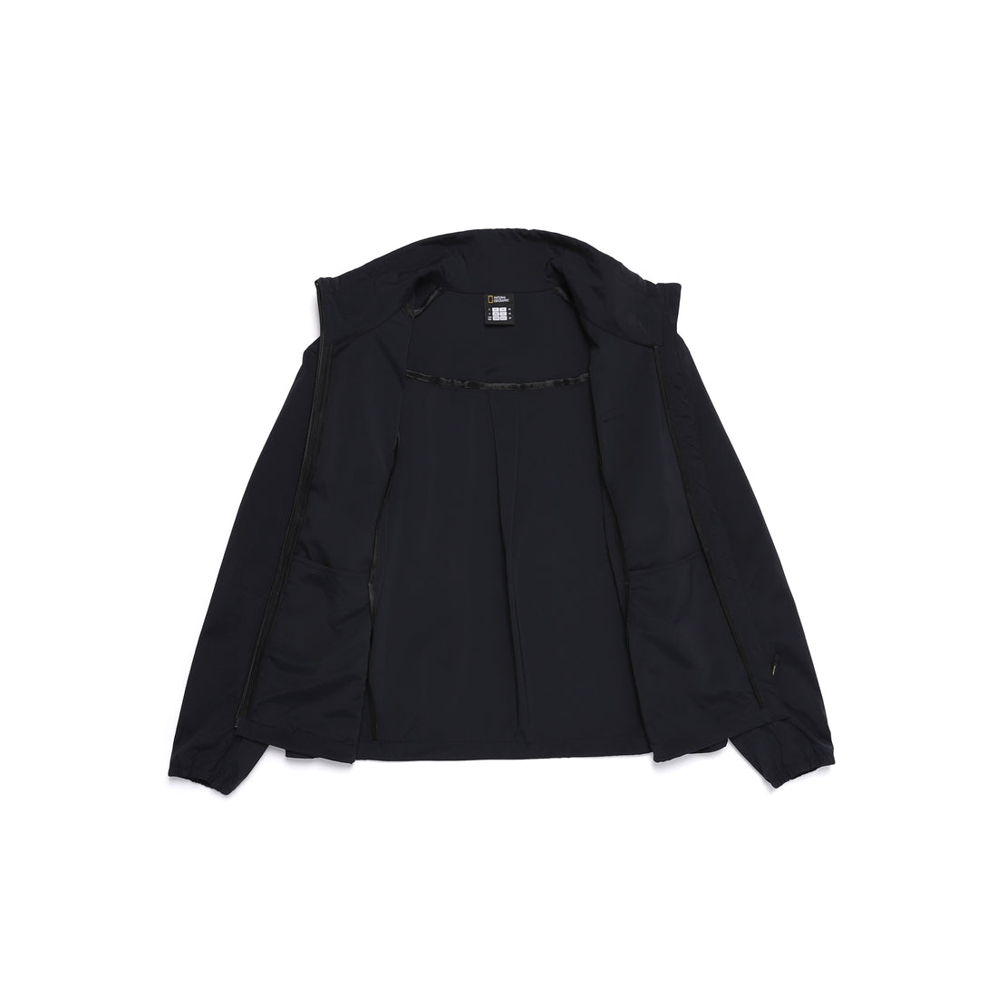 WOMEN'S FROZEN CUBE STANDNECK WINDBREAKER- CARBON BLACK