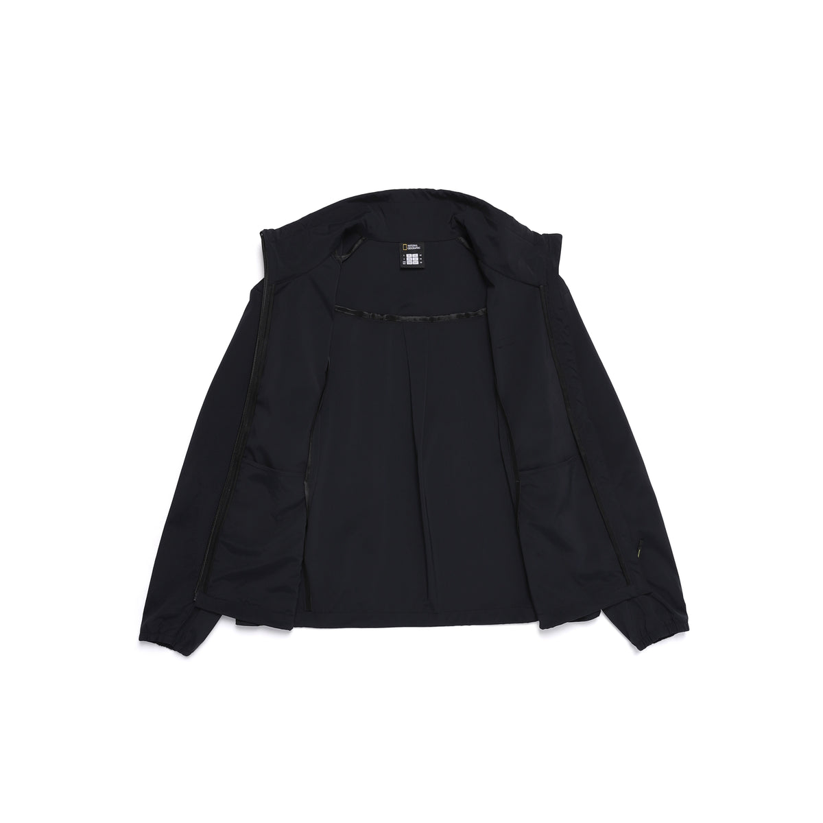 Women'S Frozen Cube Standneck Windbreaker- Carbon Black