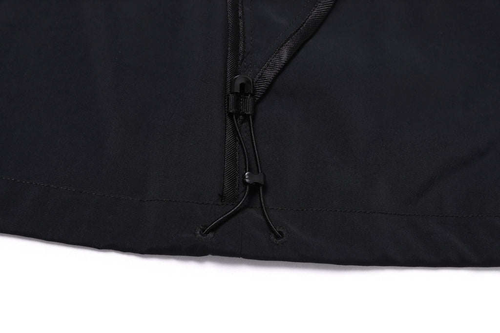Women'S Frozen Cube Standneck Windbreaker- Carbon Black