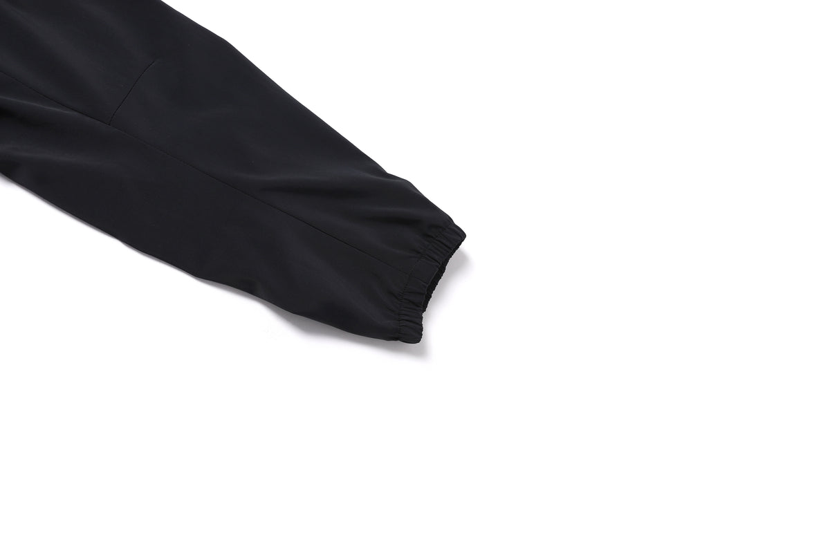 Women'S Frozen Cube Standneck Windbreaker- Carbon Black