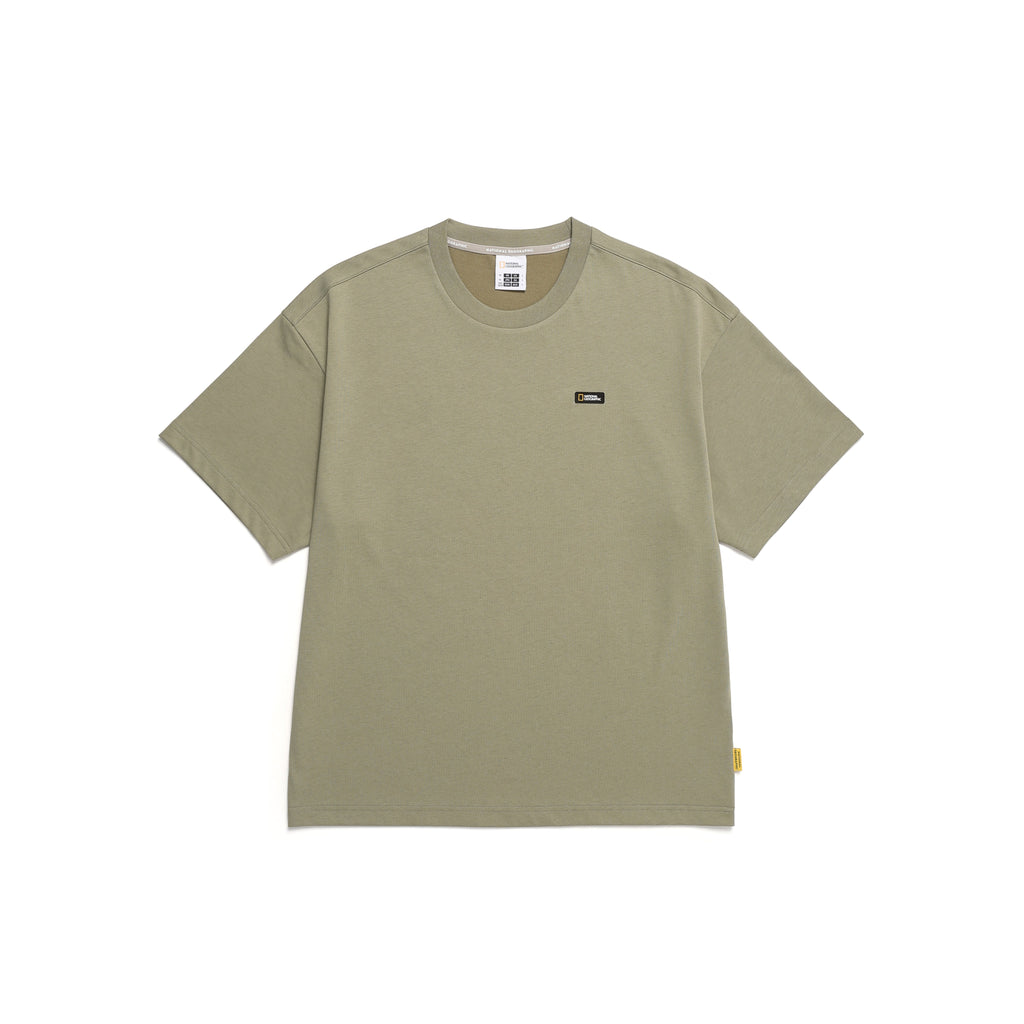 Unisex Camping Graphic T-Shirt- Lichen Khaki