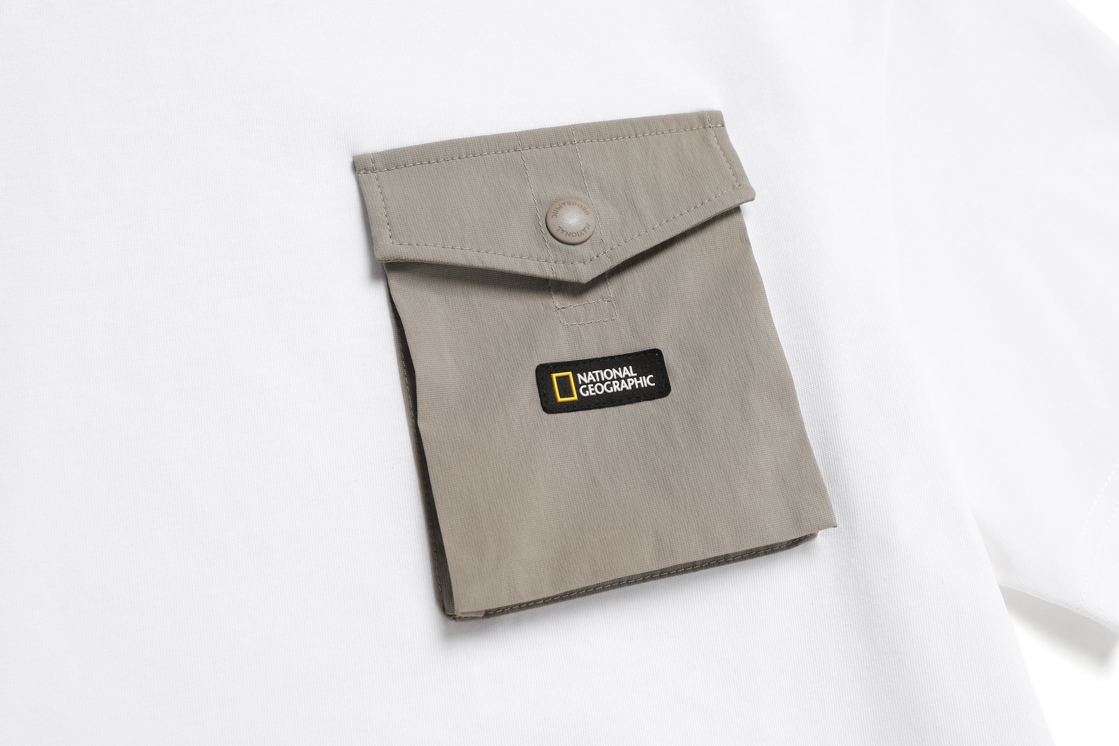 Kids T-Shirt With Pocket- White