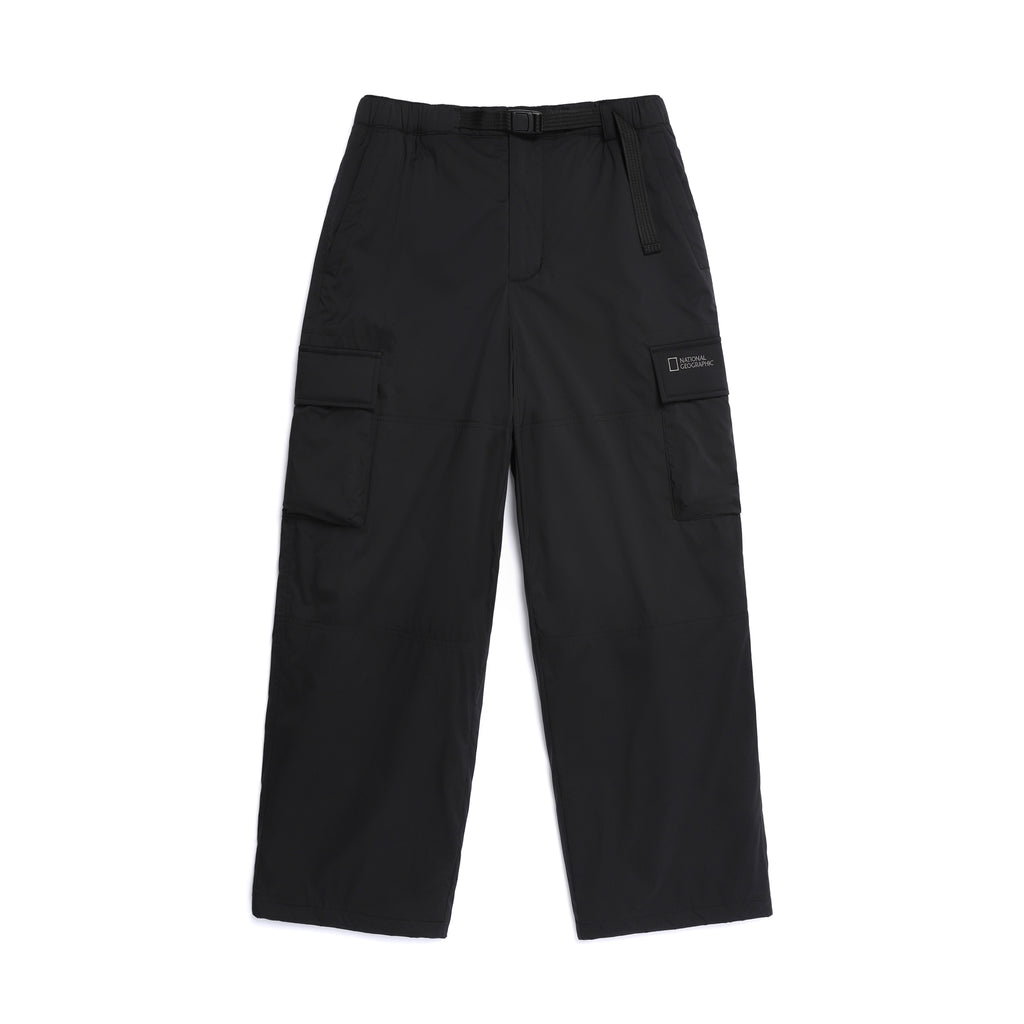 Unisex NRN Wide Padding Cargo Pants- Black