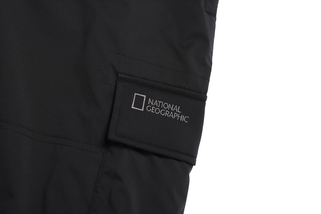 Unisex NRN Wide Padding Cargo Pants- Black