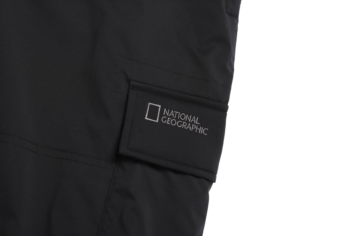 Unisex NRN Wide Padding Cargo Pants- Black