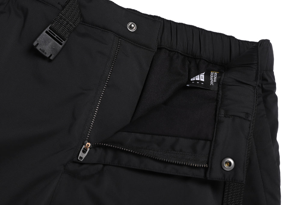 Unisex NRN Wide Padding Cargo Pants- Black