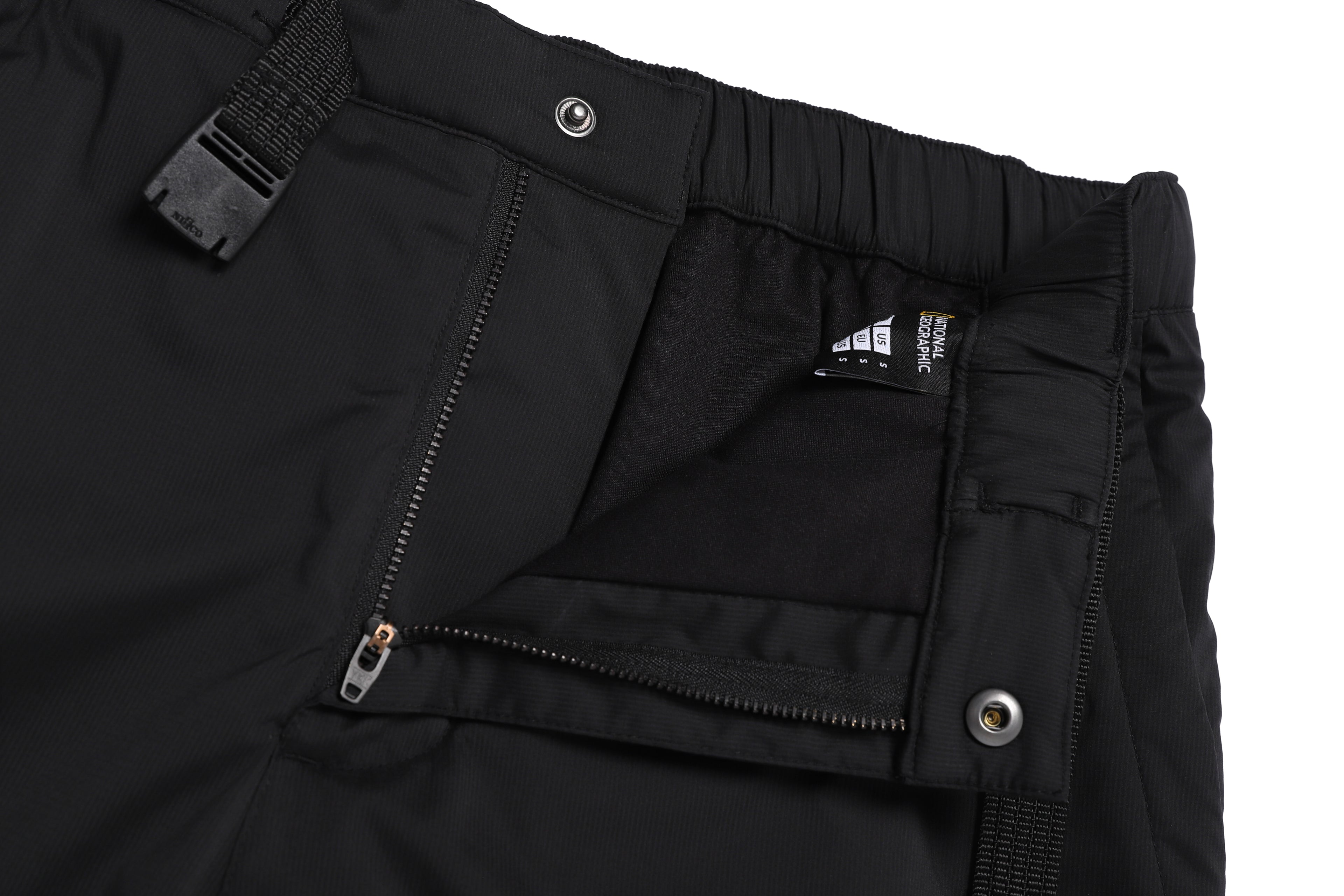 Unisex NRN Wide Padding Cargo Pants- Black