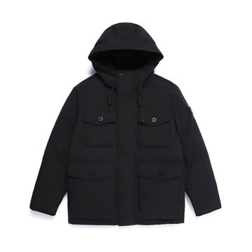 UNISEX NRN UTILITY HEAVY DOWN PUFFER JACKET- BLACK