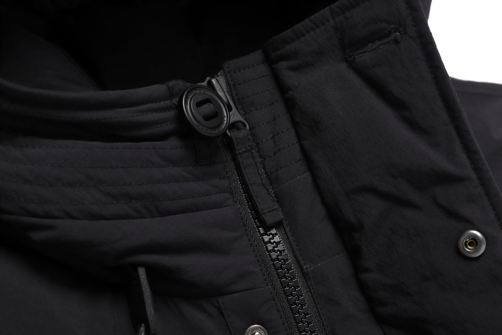 Unisex NRN Utility Heavy Down Puffer Jacket- Black