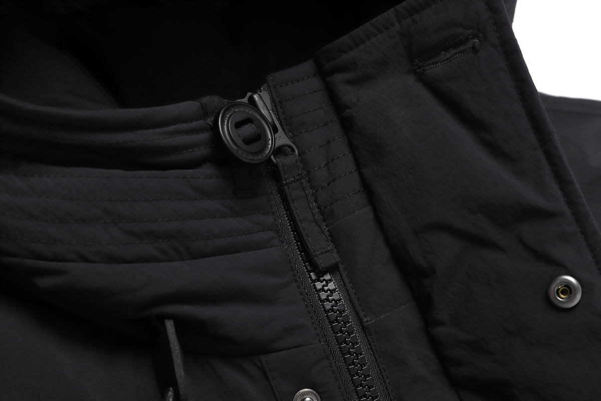 Unisex NRN Utility Heavy Down Puffer Jacket- Black