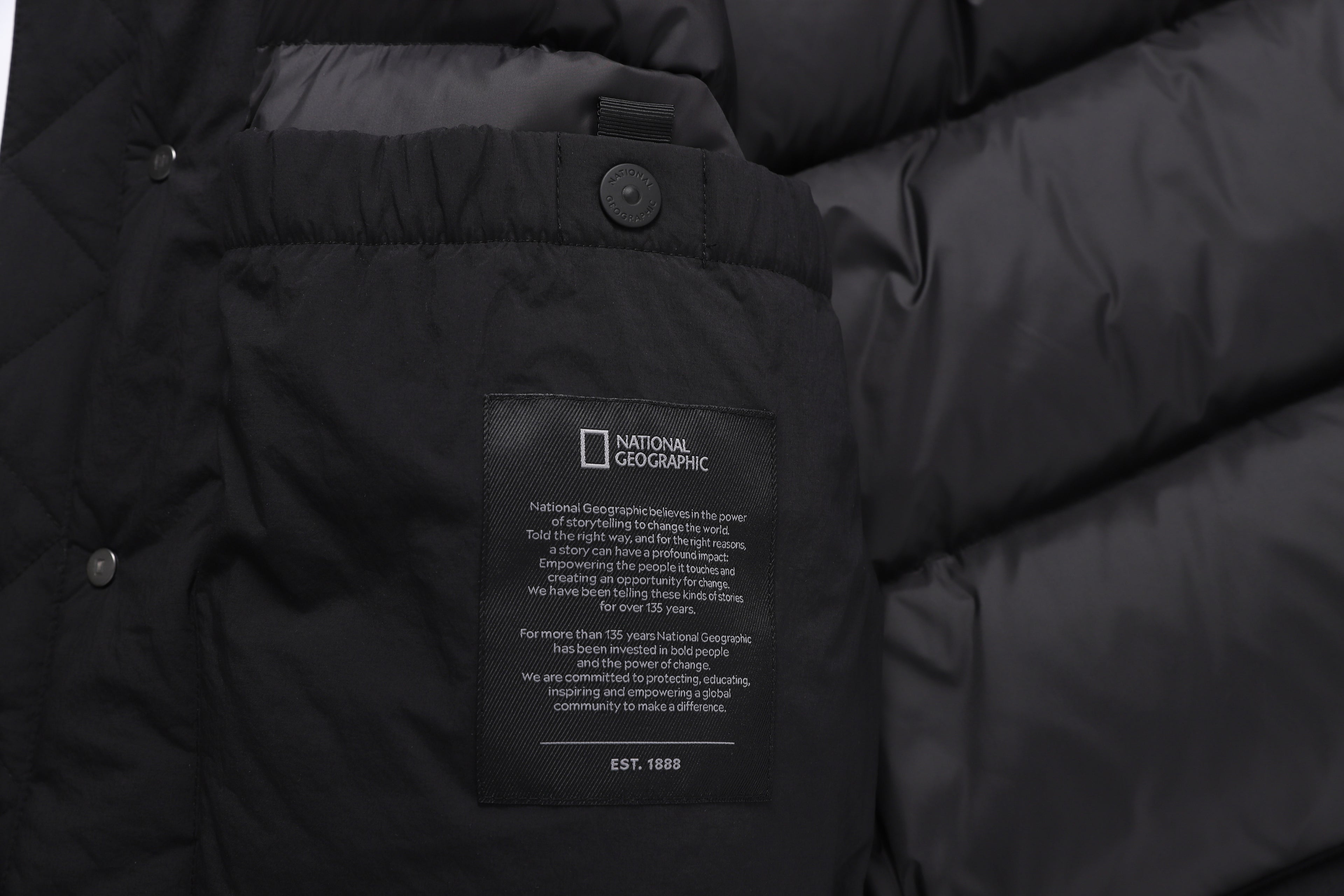 Unisex NRN Utility Heavy Down Puffer Jacket- Black