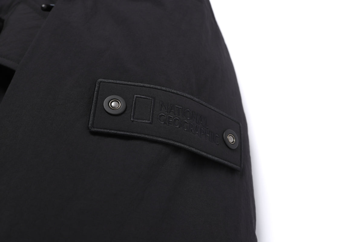 Unisex NRN Utility Heavy Down Puffer Jacket- Black