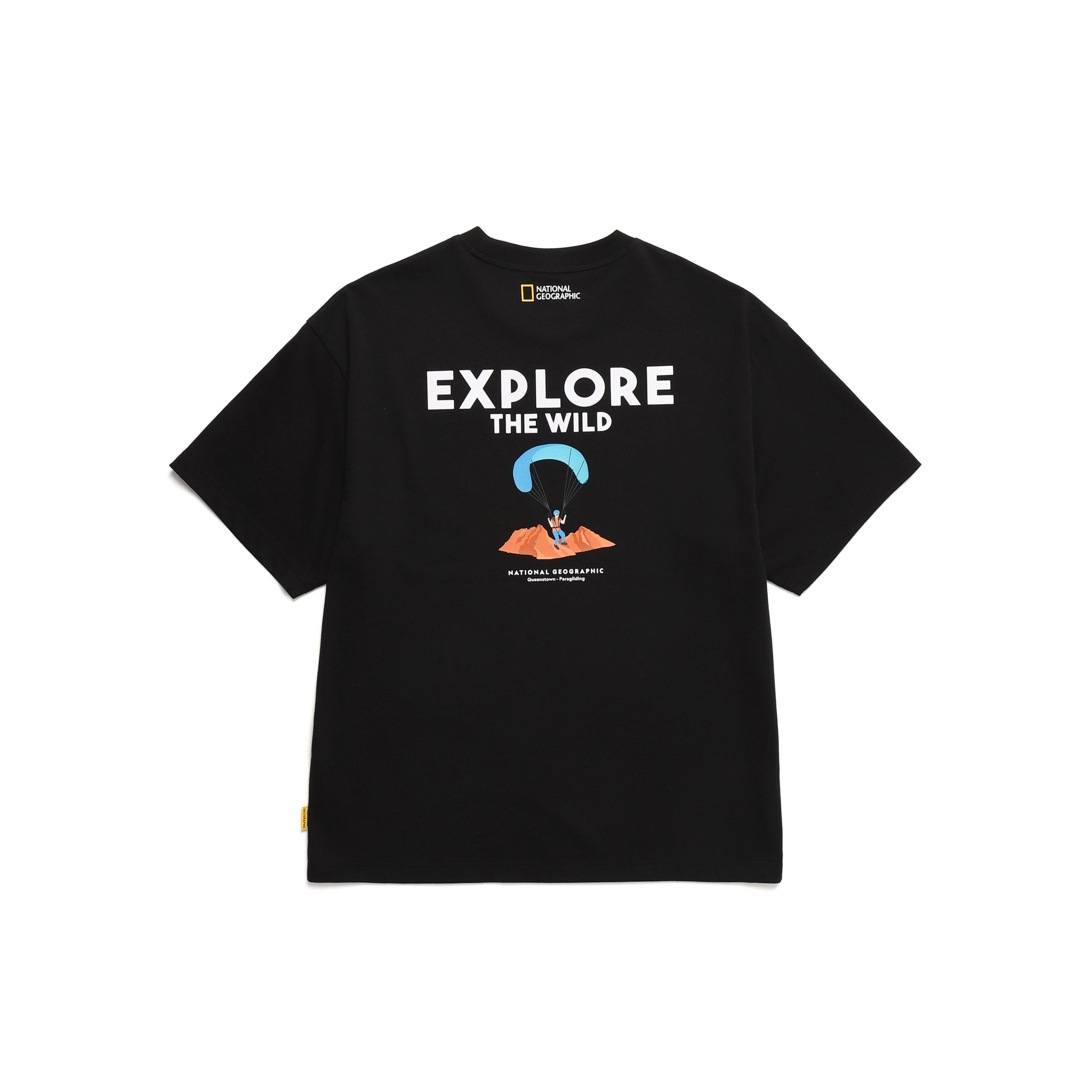 UNISEX "EXPLORE THE WILD" GRAPHIC TSHIRT- CARBON BLACK