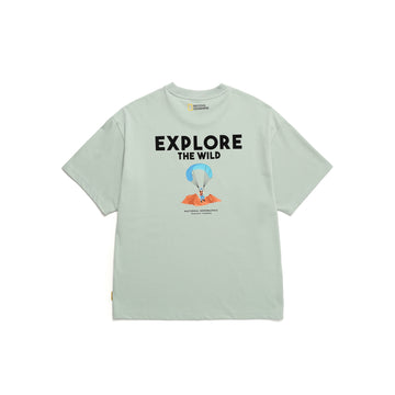 UNISEX "EXPLORE THE WILD" GRAPHIC T-SHIRT- JADE