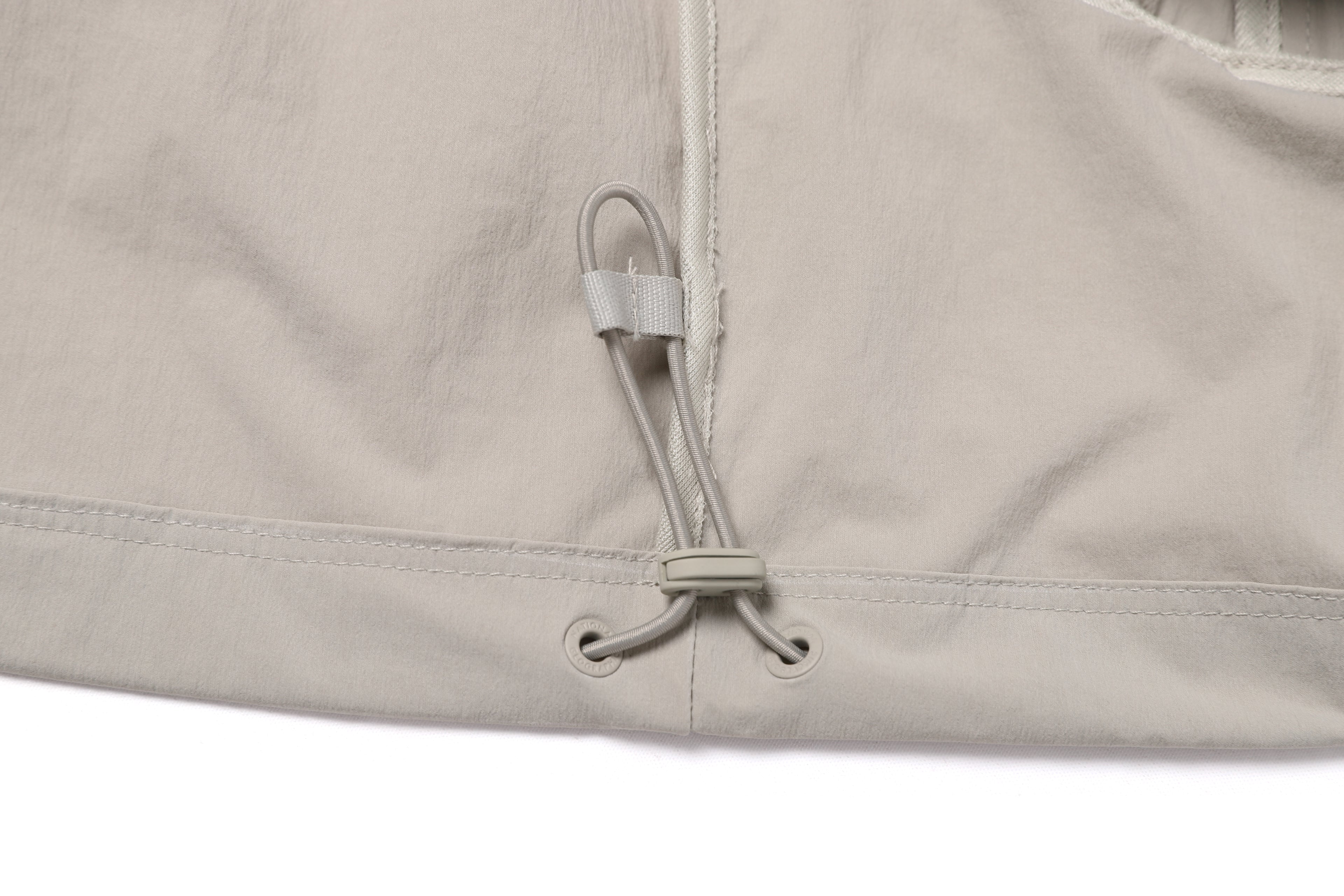 Unisex Adelie Light Woven Stretch Short Sleeves Anorak- Agate Grey