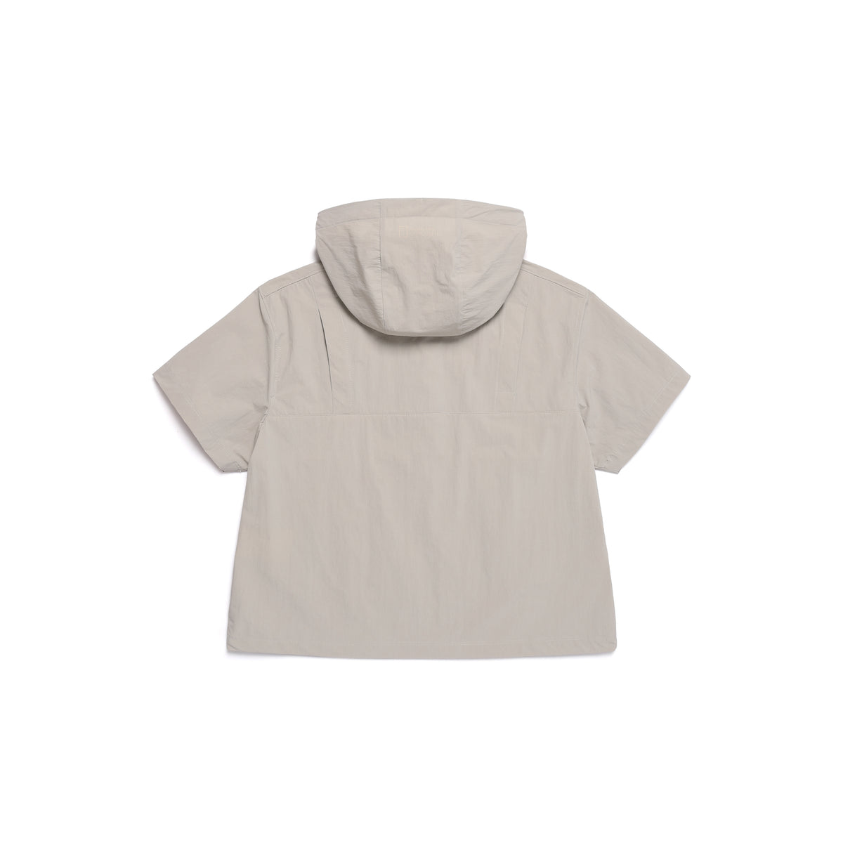 Unisex Adelie Light Woven Stretch Short Sleeves Anorak- Agate Grey