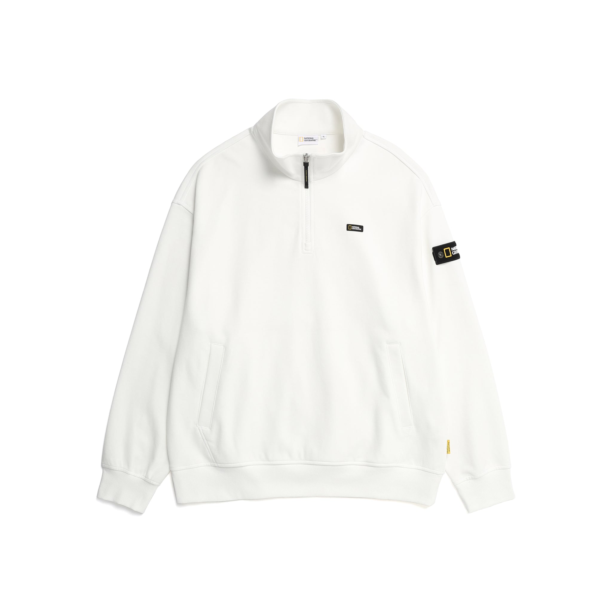 M' Semi-Overfit Half Zip-Up Sweatshirt