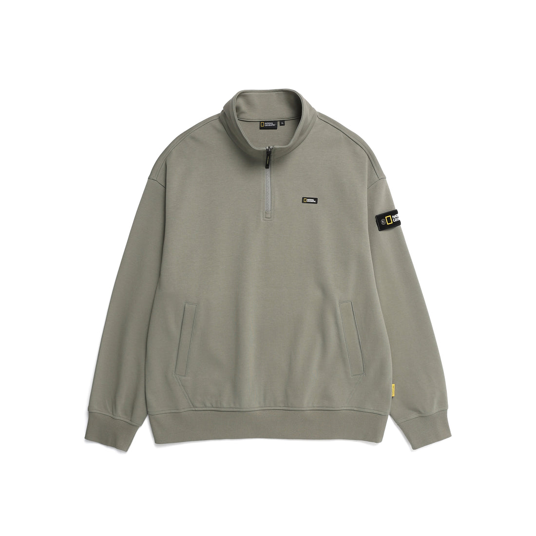 MEN'S HALFZIP SWEATSHIRT- OLIVE