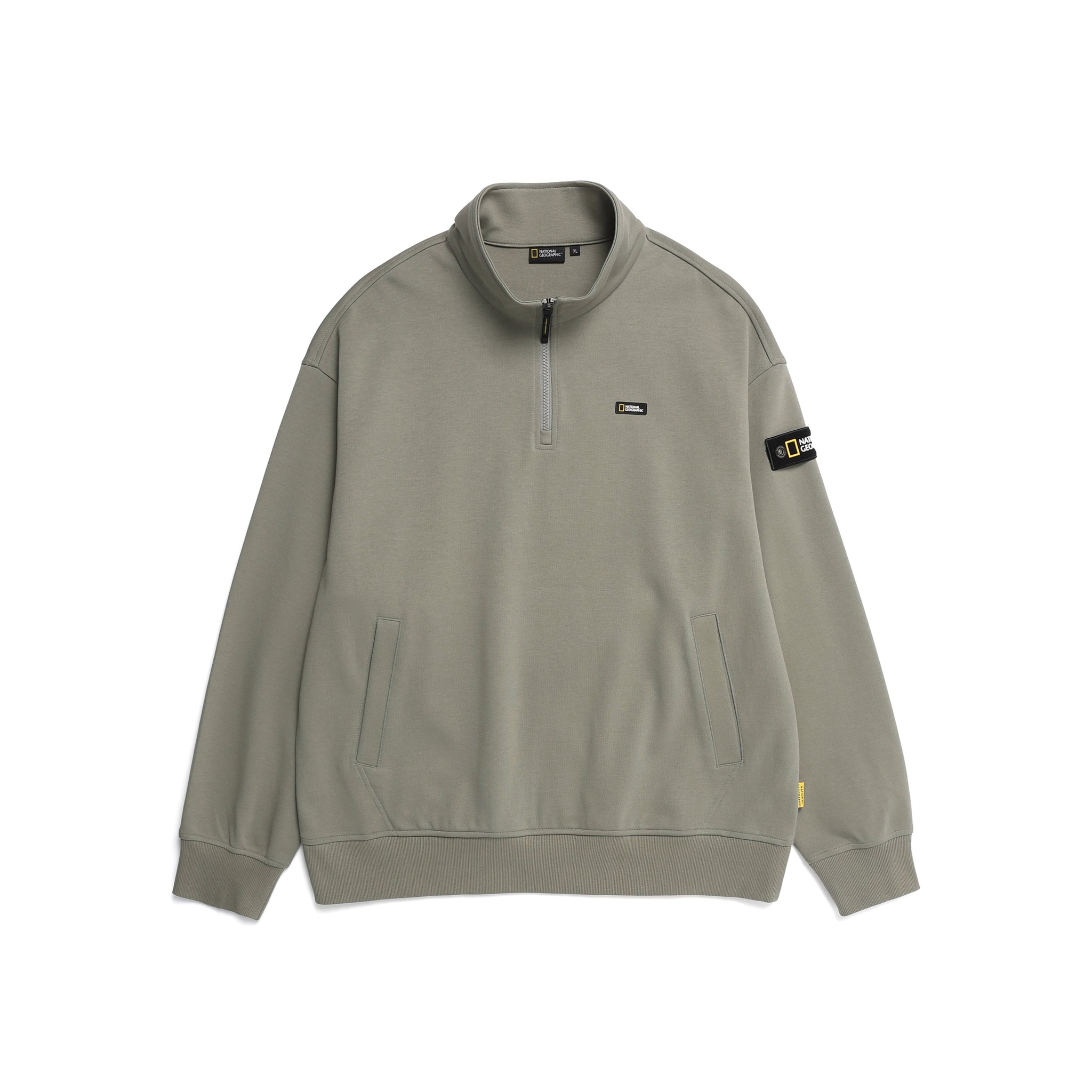 MEN'S HALFZIP SWEATSHIRT- OLIVE