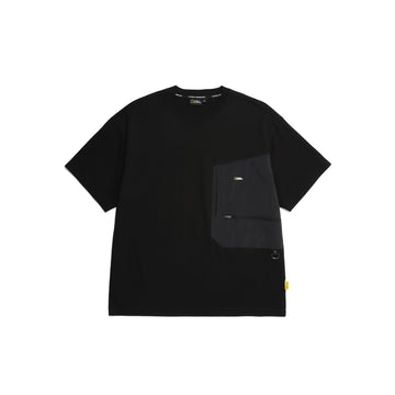 M' Semi-Overfit Woven Pocket Mix T-Shirt