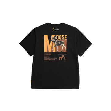 UNISEX ANIMAL (MOOSE) BACK GRAPHIC T-SHIRT
