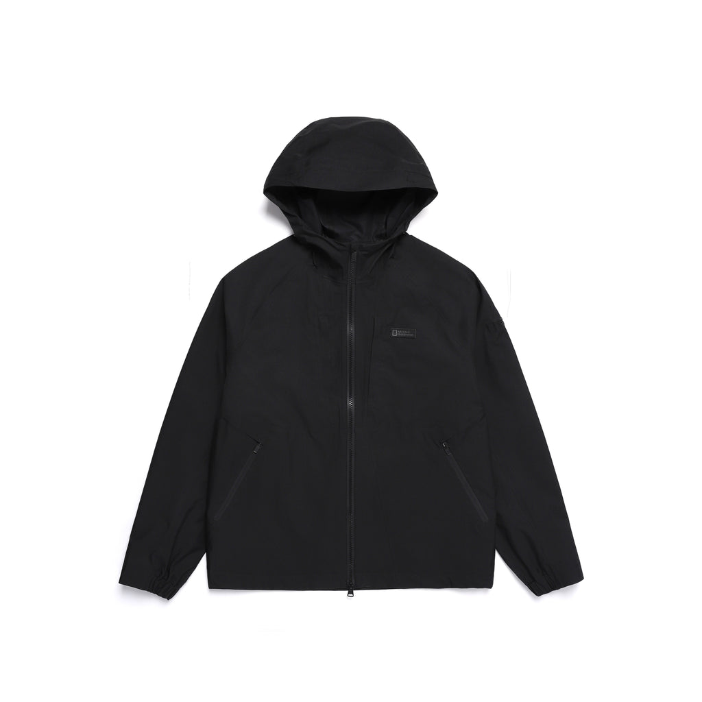 Unisex Europa Lightweight 3L Hooded Jacket- Carbon Black