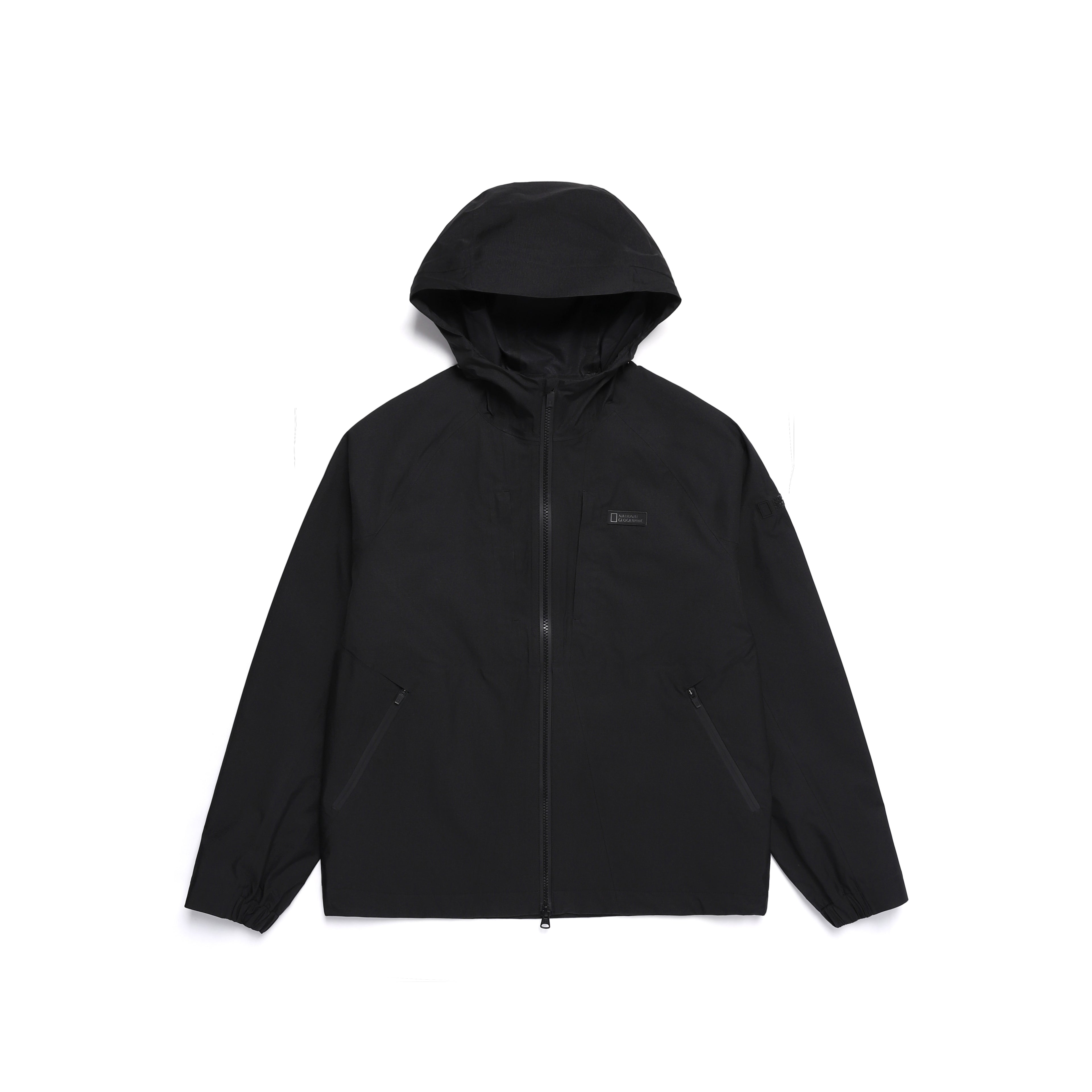 Unisex Europa Lightweight 3L Hooded Jacket- Carbon Black