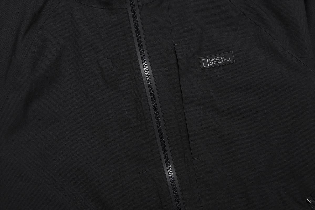 Unisex Europa Lightweight 3L Hooded Jacket- Carbon Black