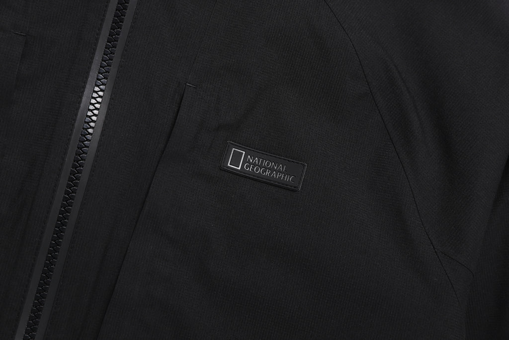 Unisex Europa Lightweight 3L Hooded Jacket- Carbon Black