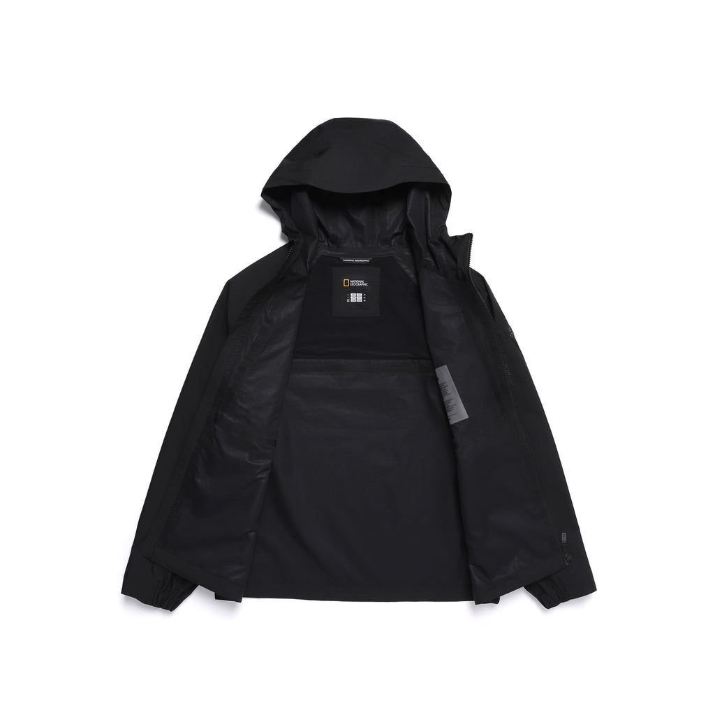 Unisex Europa Lightweight 3L Hooded Jacket- Carbon Black