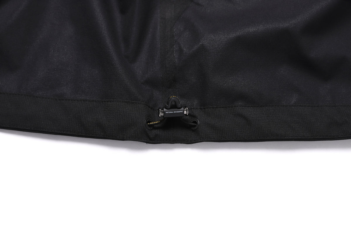 Unisex Europa Lightweight 3L Hooded Jacket- Carbon Black
