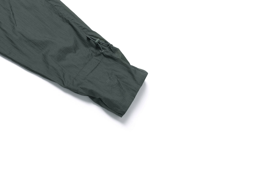 Unisex Nrn Out Pocket Shirring Hoodie Anorak- Khaki Green