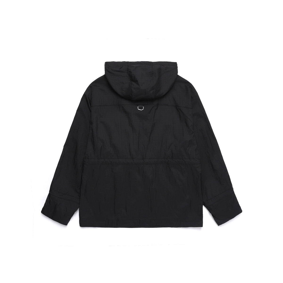Unisex Nrn Out Pocket Shirring Hoodie Anorak- Carbon Black