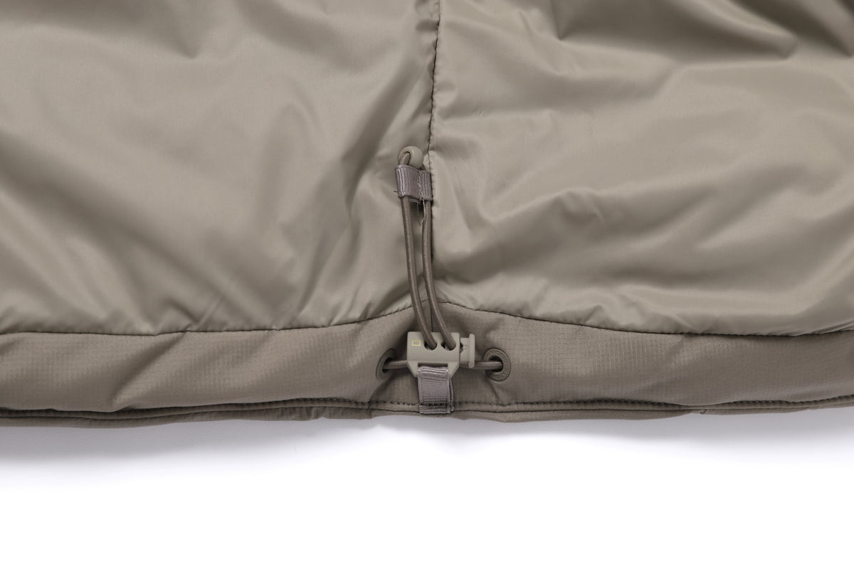 Unisex Seamless Detachable Hoodie Down Jacket- Oak Beige