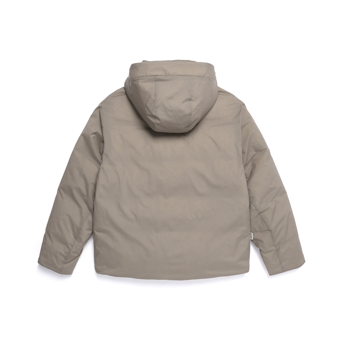Unisex Seamless Detachable Hoodie Down Jacket- Oak Beige