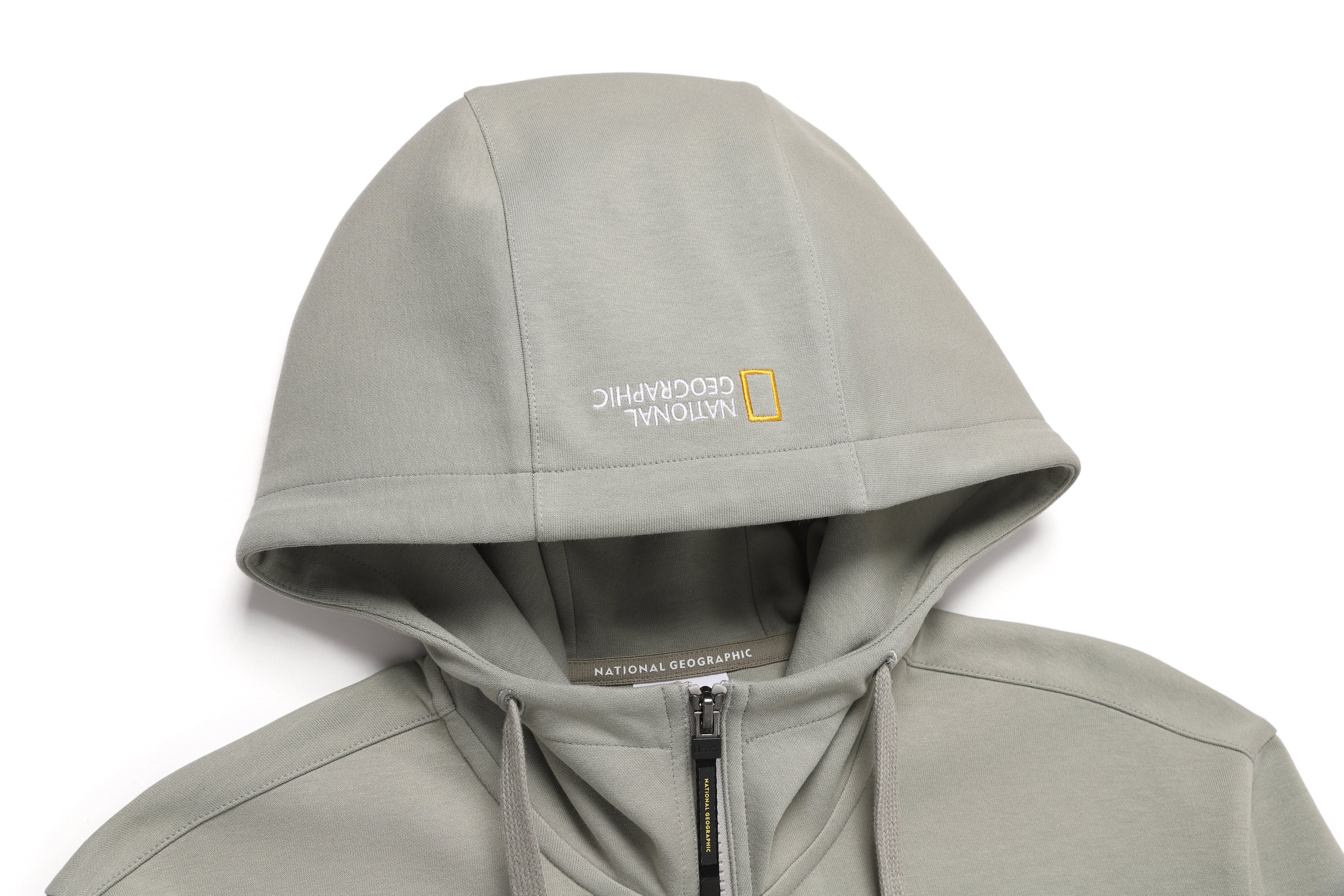 Unisex Zipup Hoodie- Agate Grey