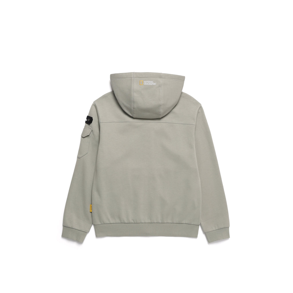 Unisex Zipup Hoodie- Agate Grey