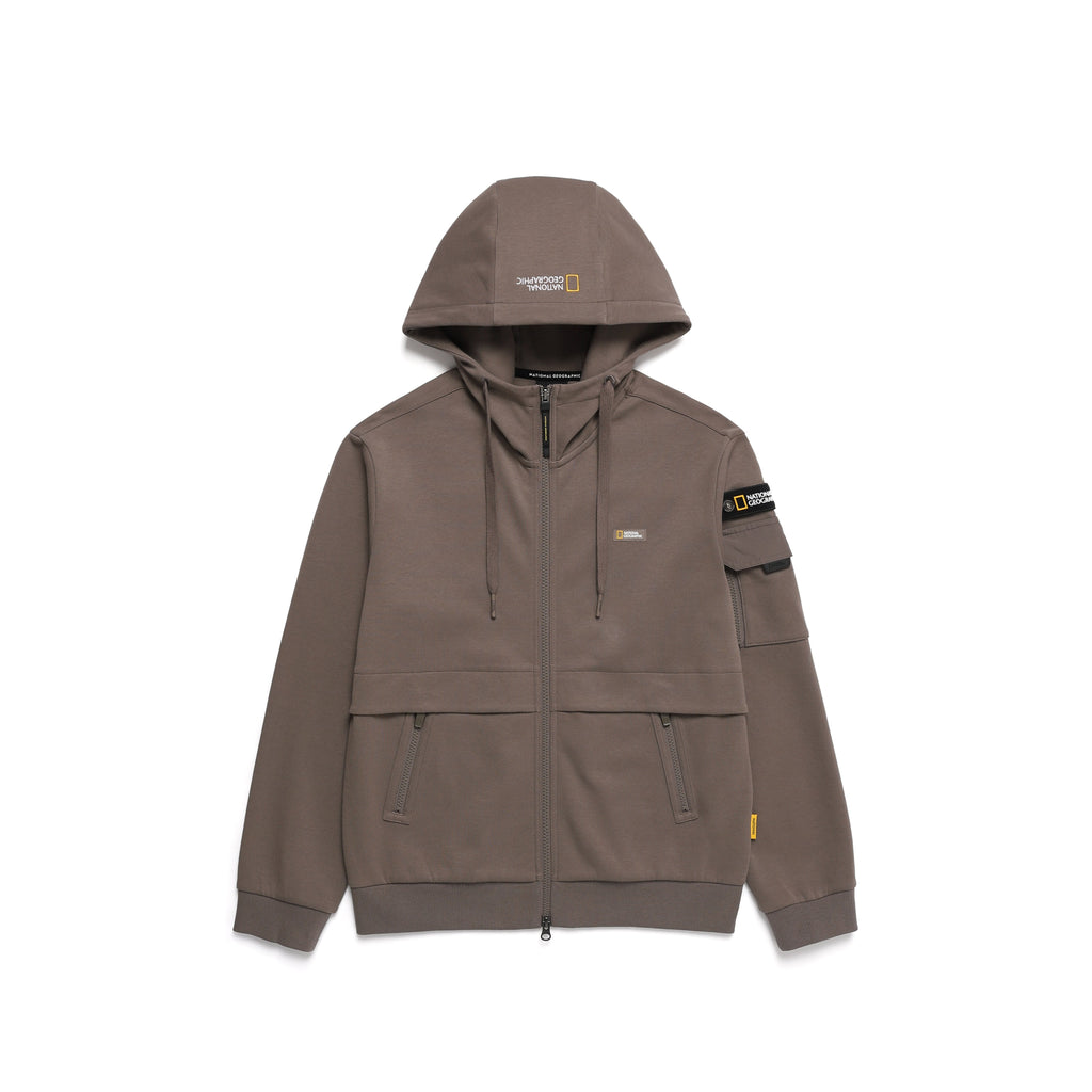 Unisex Zip Up Hoodie- Kmocha