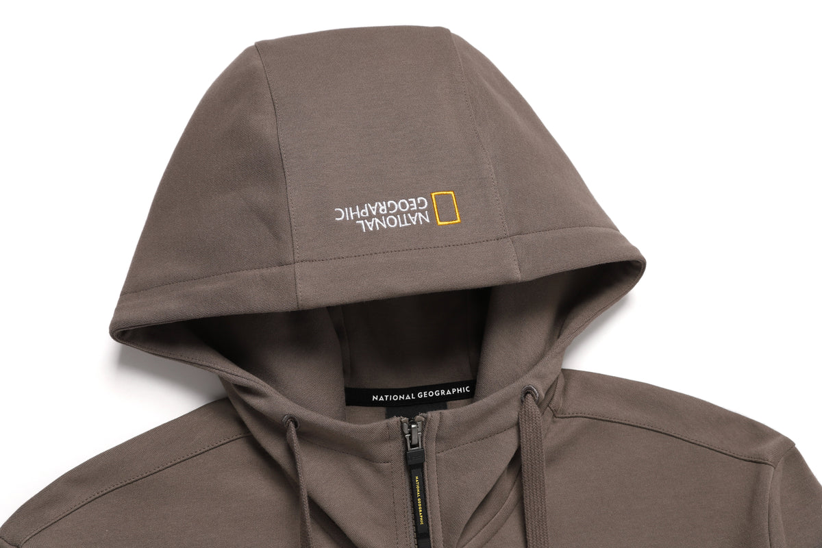 Unisex Zip Up Hoodie- Kmocha