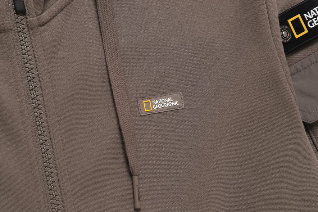 Unisex Zip Up Hoodie- Kmocha