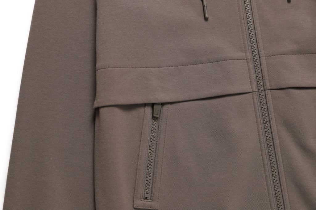 Unisex Zip Up Hoodie- Kmocha