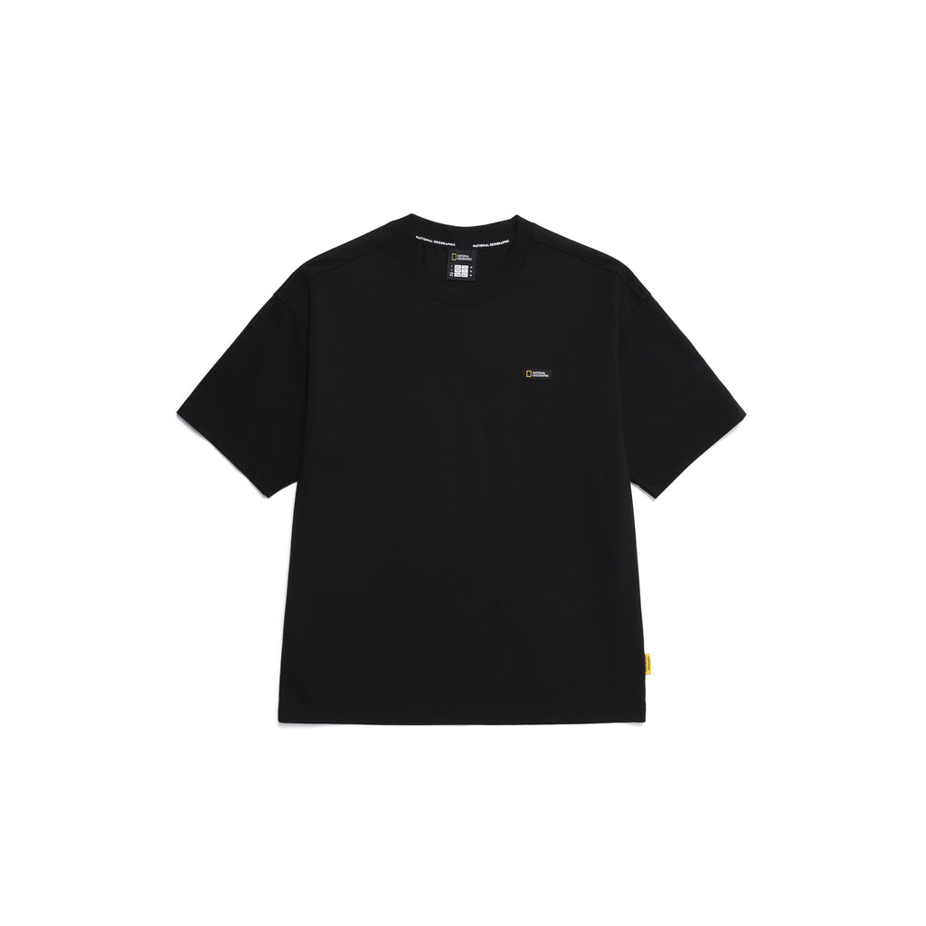 Ovis Unisex Wanderer Semi Over Fit Ss T-Shirt- Carbon Black