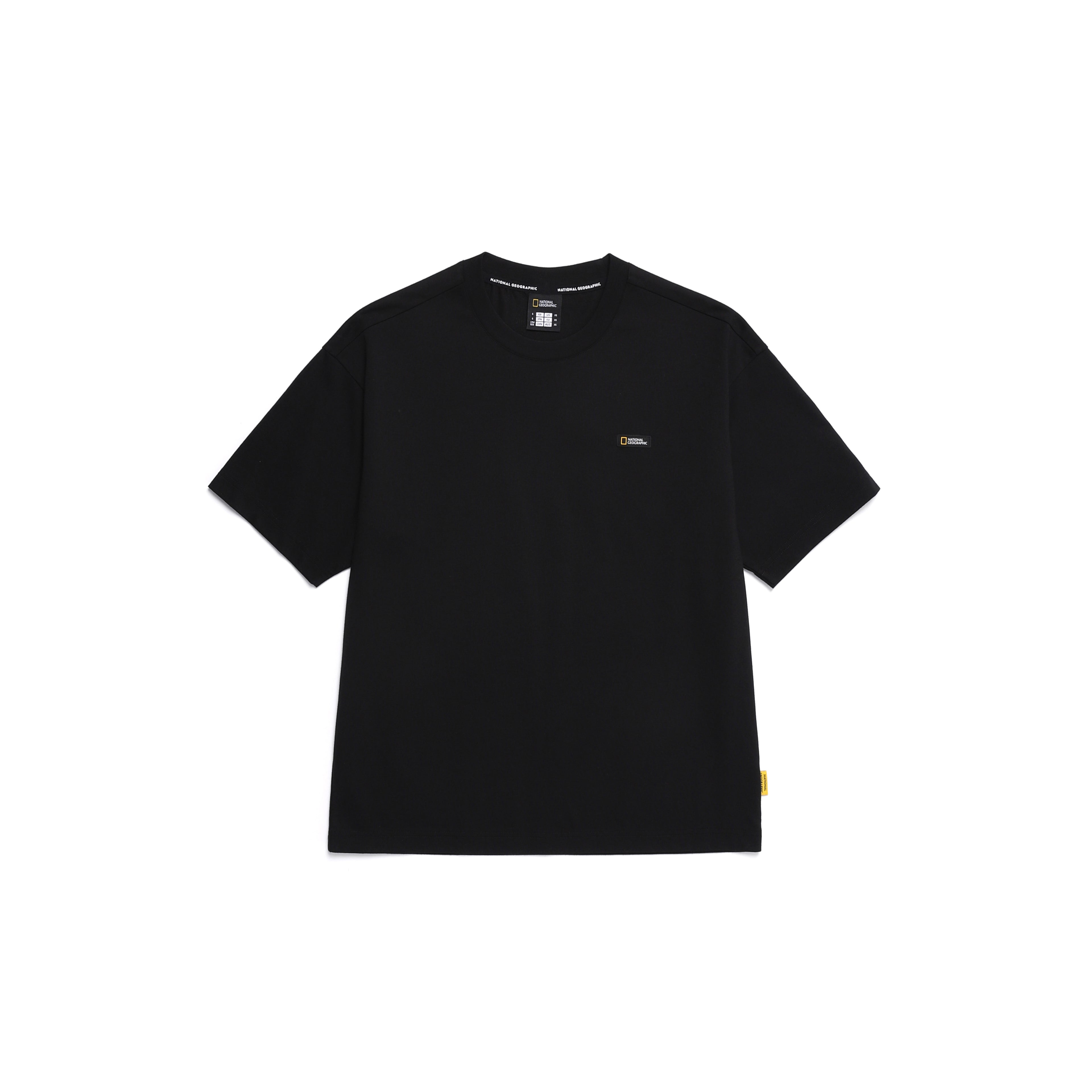 Ovis Unisex Wanderer Semi Over Fit Ss T-Shirt- Carbon Black